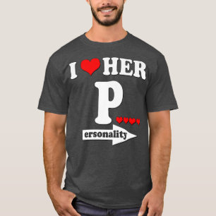T-shirt Drôle Valentine's Day Couple Correspondant I Love 