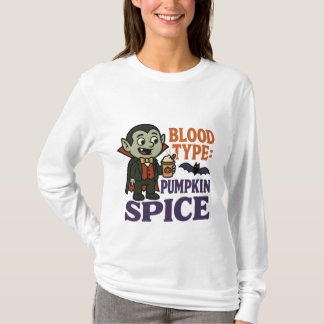 T-shirt Drôle Vampire épice Citrouille - Halloween