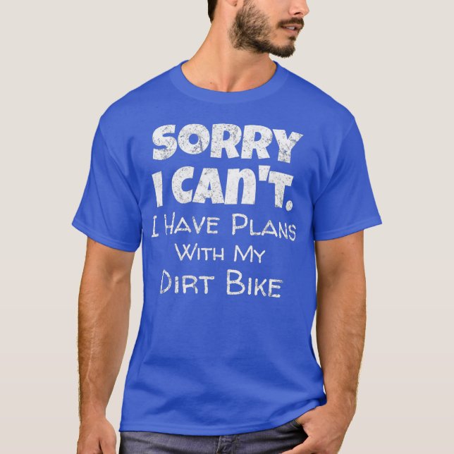 T-shirt Drôle Vélo Dirt Citation Motocross Racing (Devant)