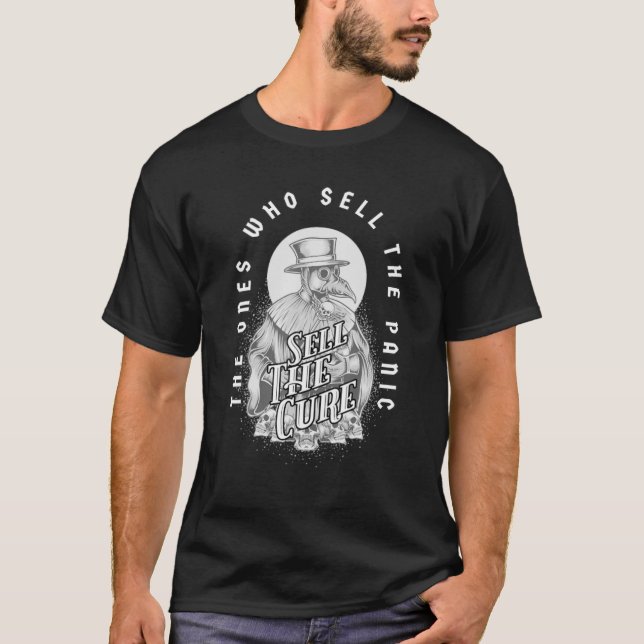T-shirt Drôle Vendre La Panique Vendre Le Curer Avec Les A (Devant)