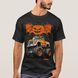 T-shirt Drôle vintage Citrouille fantôme Halloween Monster