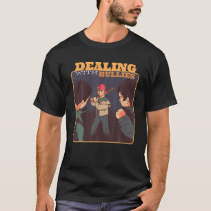 T-shirt Drôle Vintage Retro traitant des brutes Hommes Fem