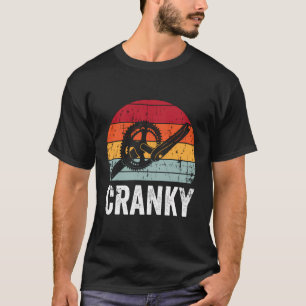 T-shirt Drôle Vintage Vélo Cranky Vélo Rider Vélo Lo