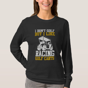 T-shirt Drôle Vintage Vêtements de golf J'aime Racing Golf