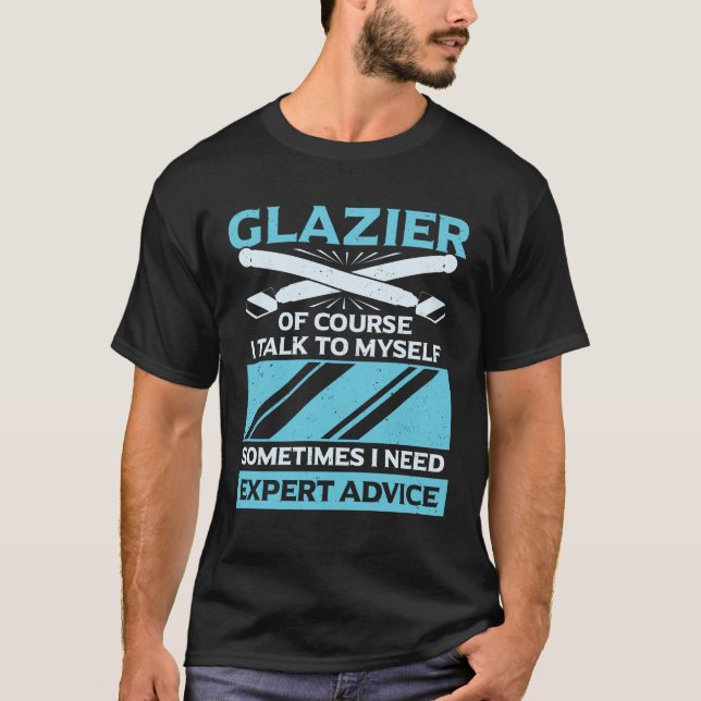 T-shirt Drôle Vitre Vitre Vitre Vitre Installer Cadeau (Devant)