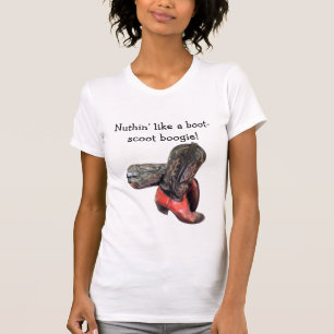 T-shirt Drôle Western Cowboy Boot Scoot
