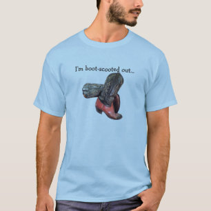 T-shirt Drôle Western Cowboy Boot Scoot