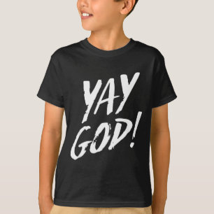 T-shirt Drôle Yay Dieu Graphique Jésus Christianisme Relig