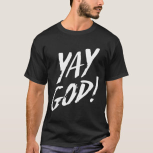 T-shirt Drôle Yay Dieu Graphique Jésus Christianisme Relig