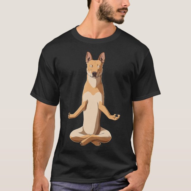 T-shirt Drôle Yoga Carolina Chien (Devant)