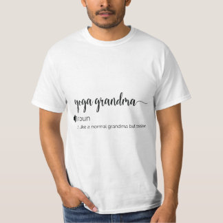 T-shirt Drôle Yoga Grandma définition