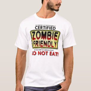 T-shirt drôle zombie friendly