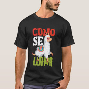 T-shirt Drôles de Como Se Llama Drôles de Llama Espagnol D