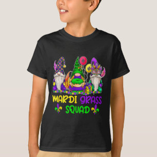 T-shirt Drôles de gnomes de mardi gras défilé de carnaval