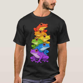 T-shirt Drôles de grenouilles LGBT Meme Fierté gay arc-en-