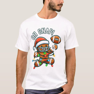 T-shirt Drôles de pantoufles homme pain d'épice et Pjs Xma