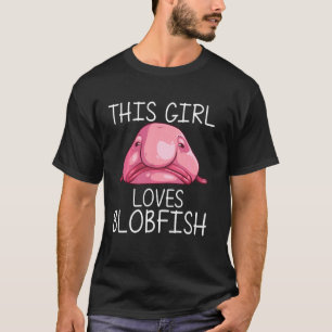 T-shirt Drôles Filles Blobfish Enfants Animal Marin Pêche