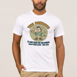 T-shirt Drôles Les Ânes Je Suis Juste Là Pour Les Carottes
