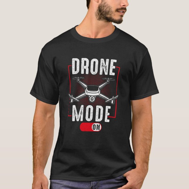 T-shirt Drone Mode On Enthusiasts Wings If I Duck you Shou (Devant)