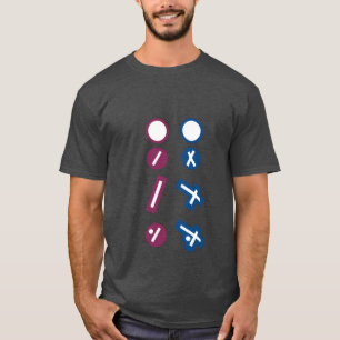 T-shirt Drone pilote de tableau des symboles de l'aéroport