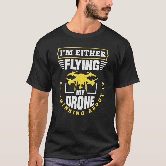 T-shirt Drone Racing Fpv Drone Quadcopter Drone Vol (Devant)