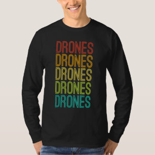 T-shirt Drones rétro Vintages cool