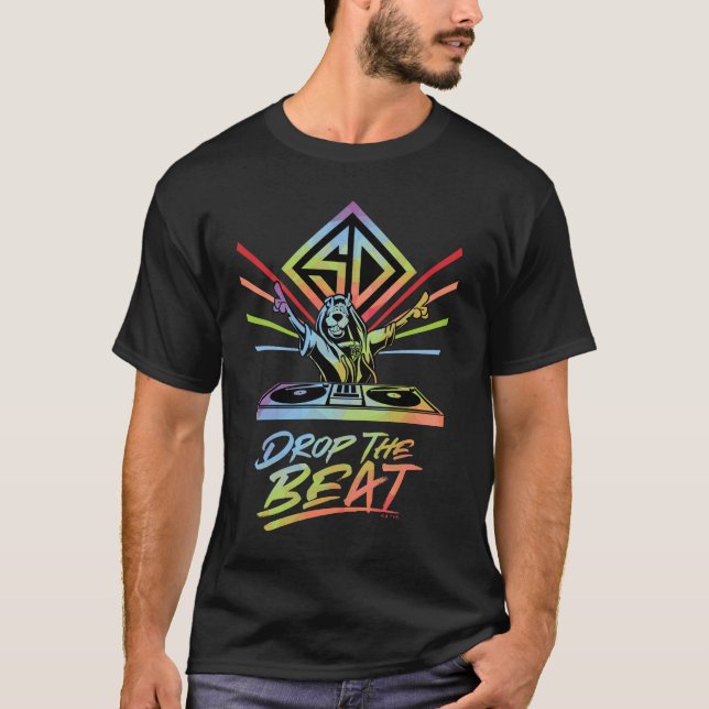 T-shirt Drop the Beat : DJ Scooby-Doo (Devant)
