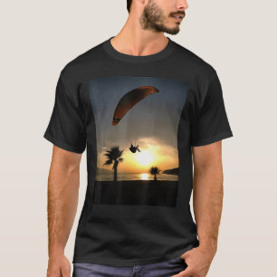 T-shirt Dropzone au crépuscule Aventure Paraglider Art