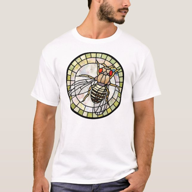 T-shirt Drosophile en verre souillé (mouche à fruit) (Devant)