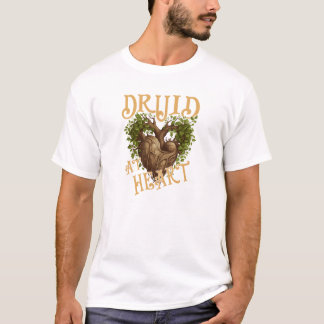 T-shirt Druid at Heart design pour les fans TTRPG