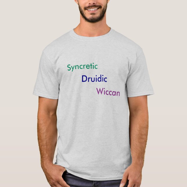 T-shirt Druidic syncrétique Wiccan (Devant)