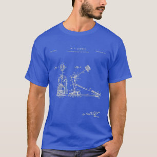 T-shirt Drum Kick Pedal chemise    Patentmusic