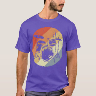 T-shirt Drum Kit Retro friend