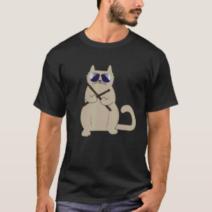 T-shirt Drummer Cat Drum Life Drumming Musicien Musicien D