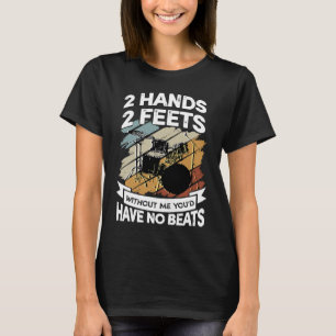T-shirt Drummer Drummer Musique Drummer Instrument Hommes