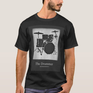 T-shirt Drummer élégant du Rock Band