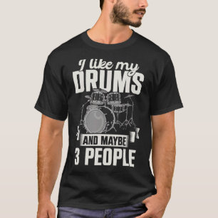 T-shirt Drummer Music Rock Musicien Percussion Jeu D