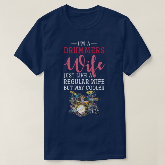 T-shirt Drummer pour femmes musiciennes (Design devant)