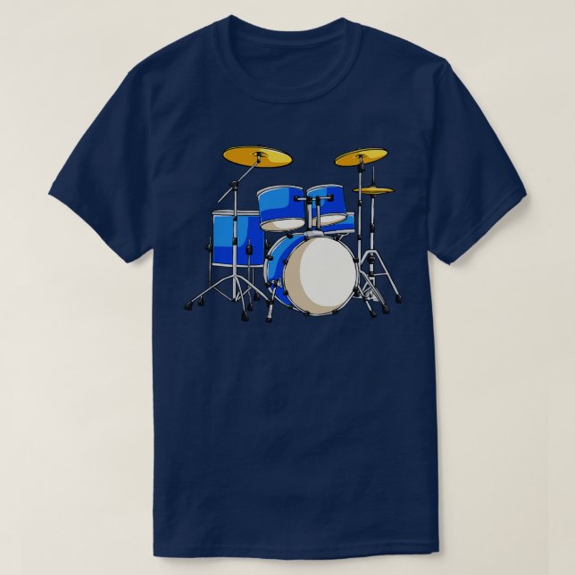 T-shirt Drummer Rock à tambour (Design devant)