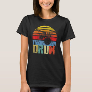 T-shirt Drummer Vintage Drum Set Drumset Drummers Drummers