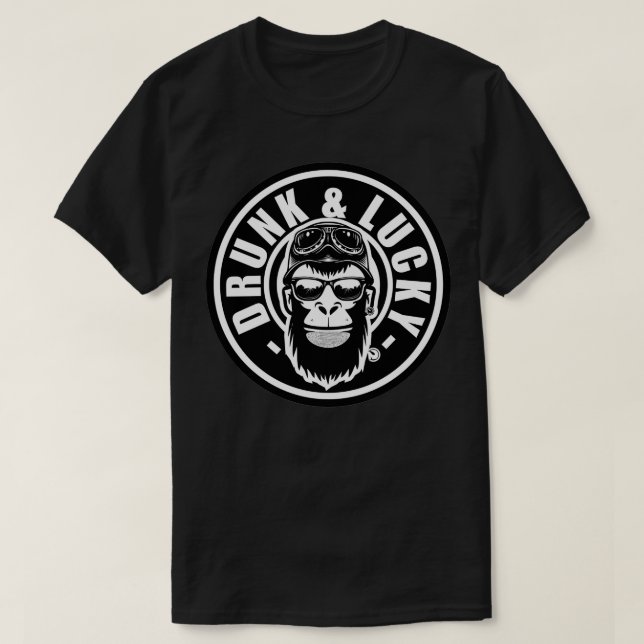 T-shirt Drunk Lucky (Design devant)
