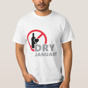 T-shirt Dry january, pas d'alcool pendant un mois
