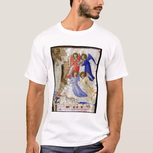 T-shirt ds 558 f.67v St Dominic avec quatre anges (Devant)
