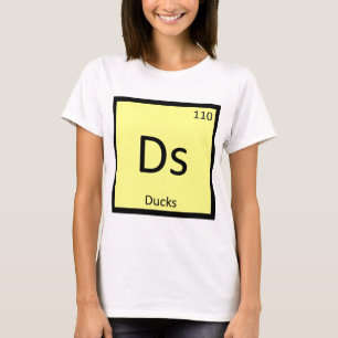 T-shirt Ds - Canards Symbole d'élément du tableau périodiq