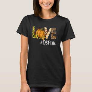 T-shirt Dsp Love Automne Citrouille Leopard Halloween Auto