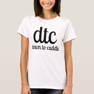 T-shirt dtc vers le bas à caresser