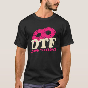 T-shirt DTF vers le bas pour flotter les vêtements