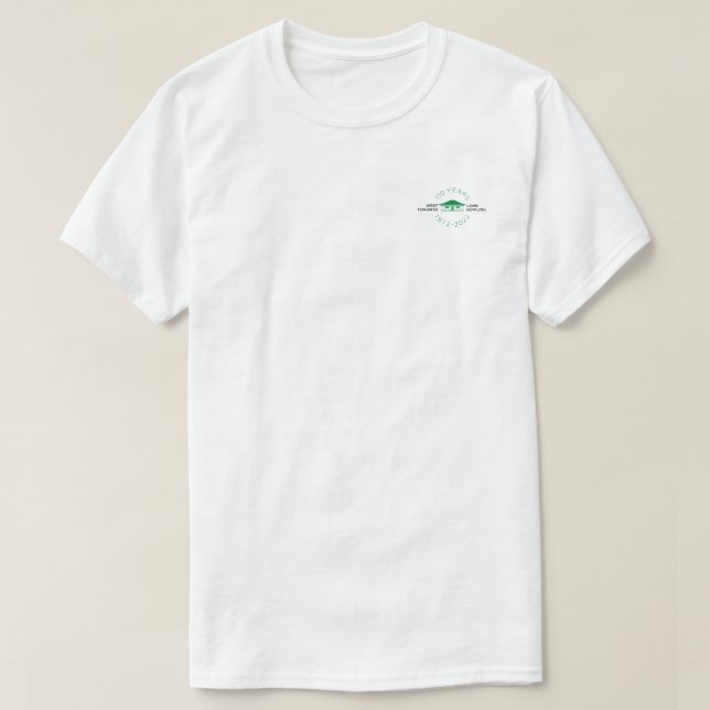T-shirt du 110e anniversaire de la WTLBC (Design devant)