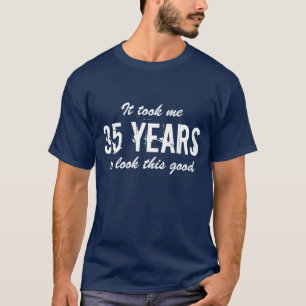 T-shirt du 35e anniversaire pour hommes   Age pers