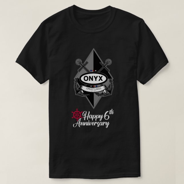 T-shirt du 6e anniversaire de l'ONYXGL (Design devant)